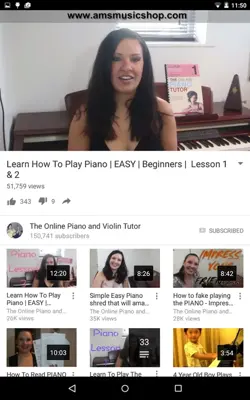 Piano Lessons android App screenshot 2